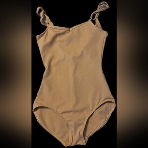 Capezio Women's Camisole Leotard With Adjustable Straps Nude Size Small
